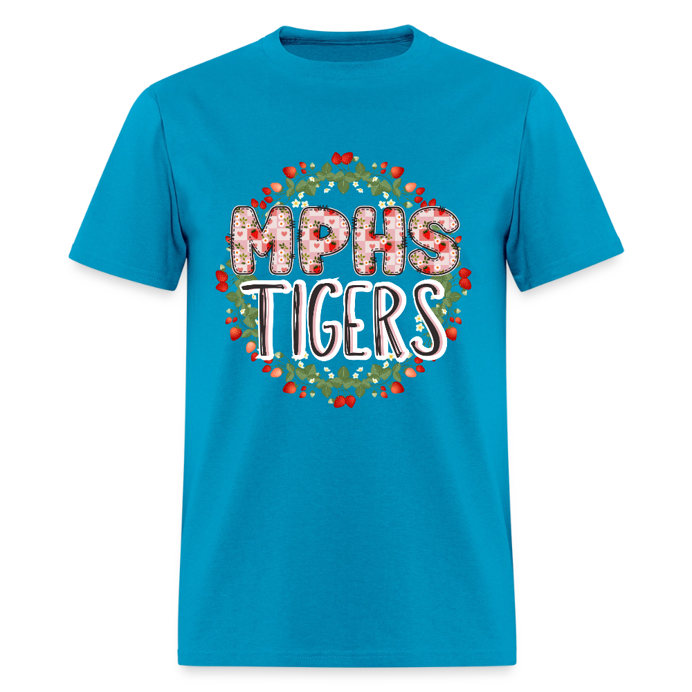 MPHS Berry Special Care in Feeding Our Tigers T-Shirt | GILDAN 5000 - turquoise