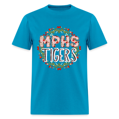 MPHS Berry Special Care in Feeding Our Tigers T-Shirt | GILDAN 5000 - turquoise