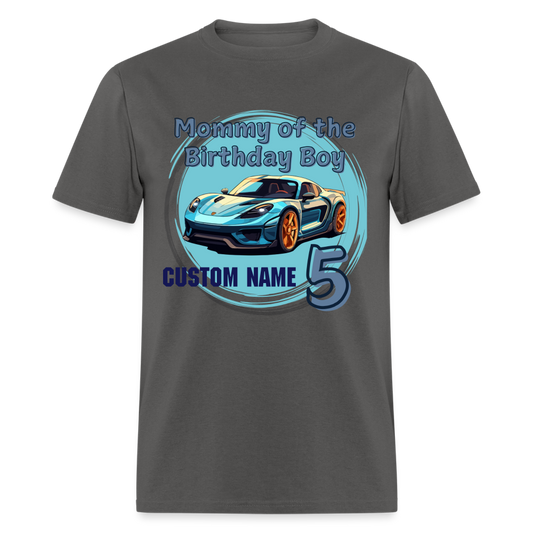 Mommy of the Birthday Boy 5 Custom Classic T-Shirt - charcoal