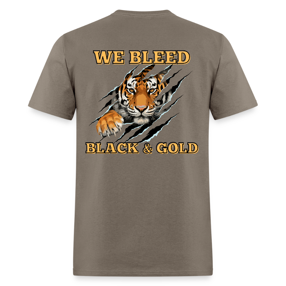MP Tigers Bleed Black & Gold T-Shirt | GILDAN 5000 - safari