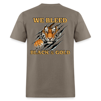 MP Tigers Bleed Black & Gold T-Shirt | GILDAN 5000 - safari