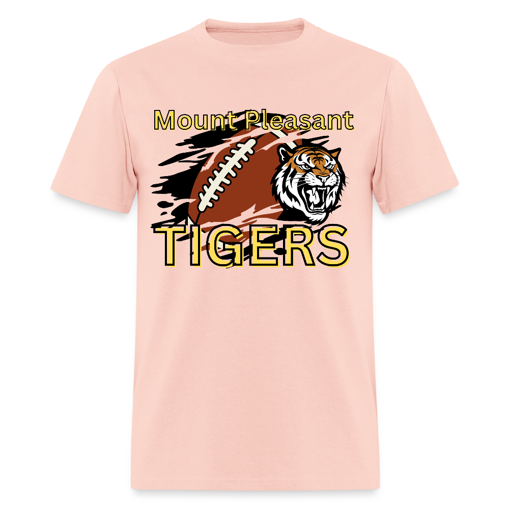 Mount Pleasant TIGERS Football T-Shirt | GILDAN 5000 - blush pink 