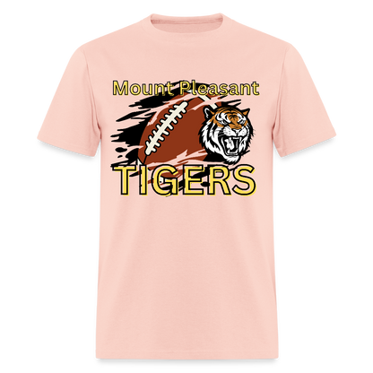Mount Pleasant TIGERS Football T-Shirt | GILDAN 5000 - blush pink 