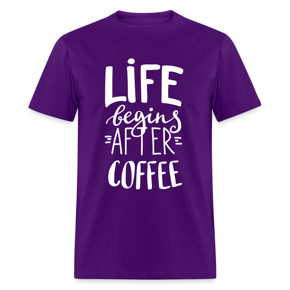 Life after Coffee Classic T-Shirt - purple