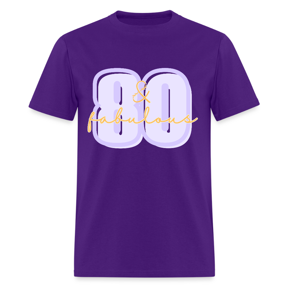 Purple 80 & Fabulous Classic T-Shirt - purple