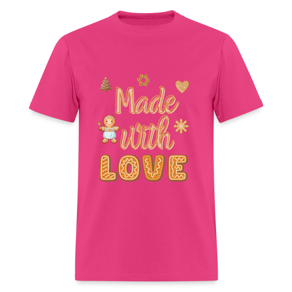 Made with LOVE T-Shirt | GILDAN 5000 - fuchsia