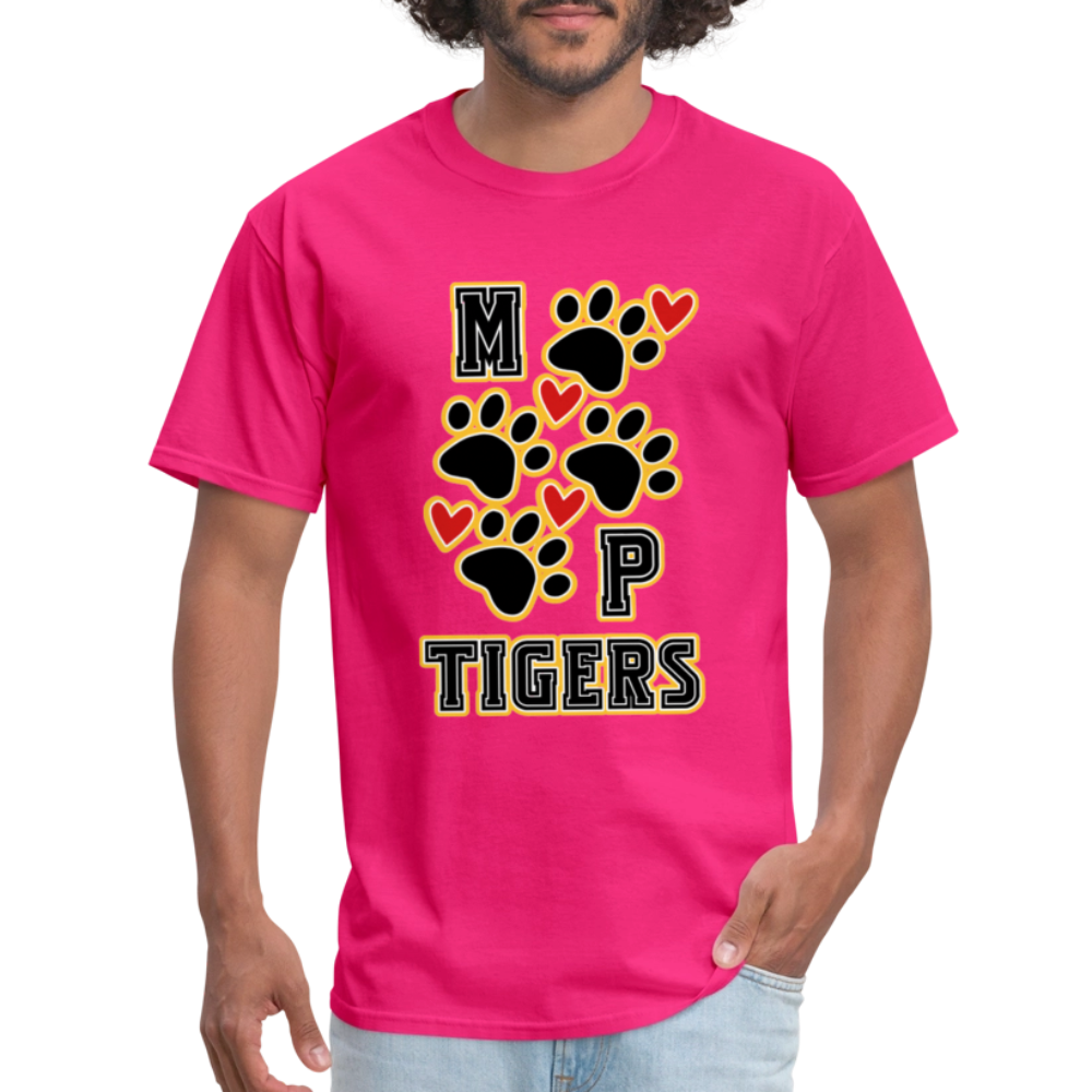 MP Tiger Heart & Sole T-Shirt | GILDAN 5000 - fuchsia