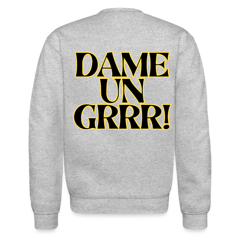 Solo aquí por el Tigre! Crewneck Sweatshirt - heather gray