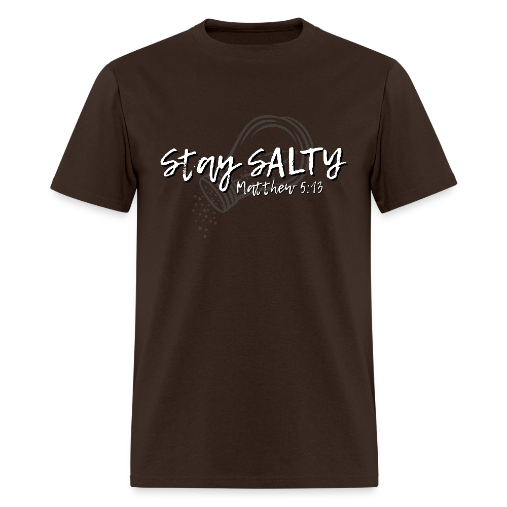 Stay Salty Dark T-Shirt | GILDAN 5000 - brown