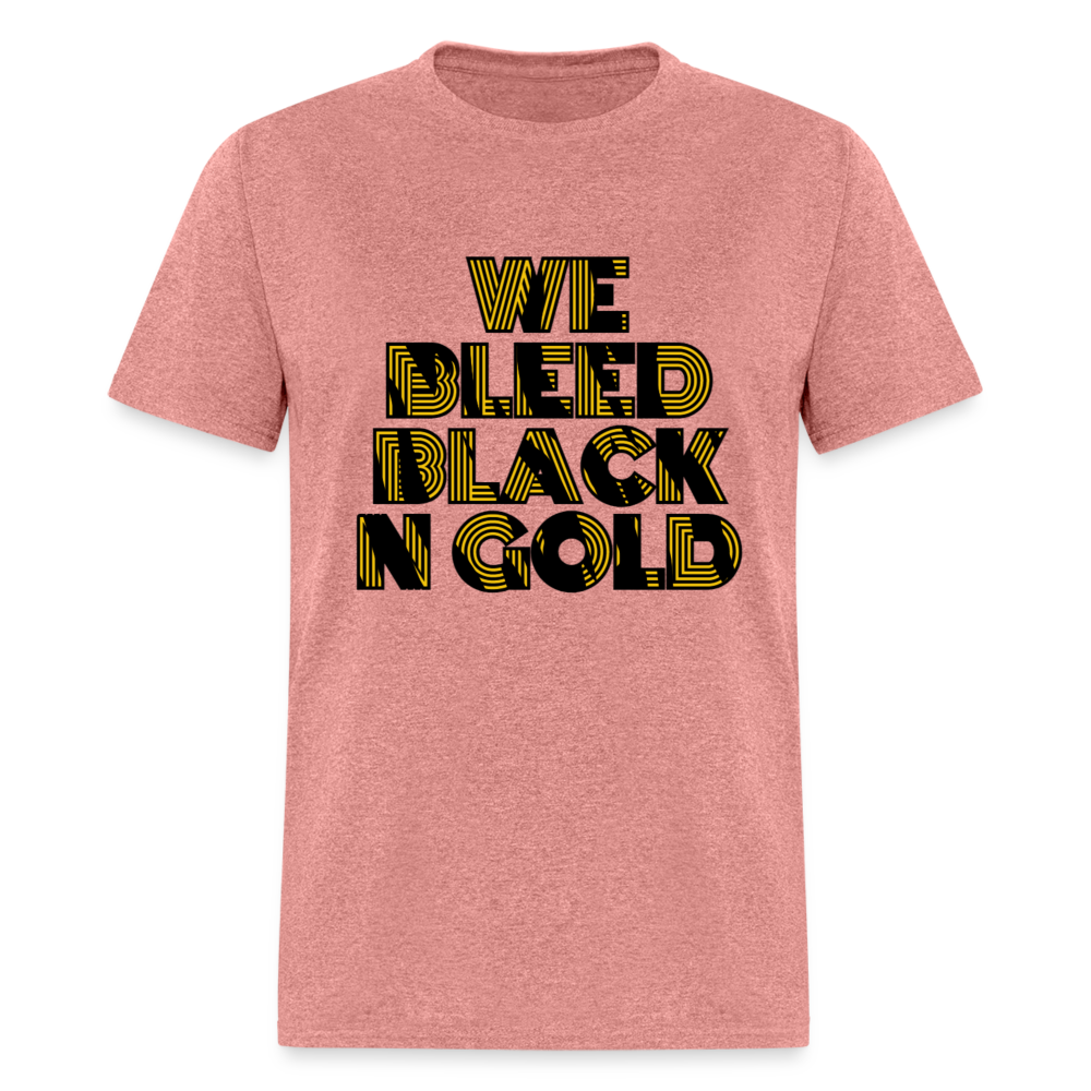 Bleed Black N Gold Unisex Classic T-Shirt - heather mauve