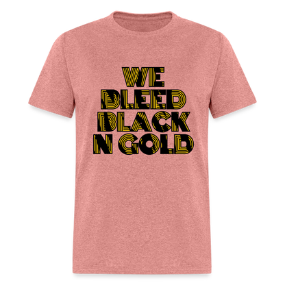 Bleed Black N Gold Unisex Classic T-Shirt - heather mauve