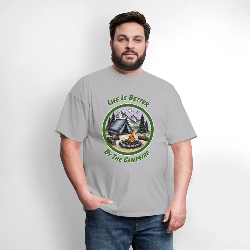 By the Campfire T-Shirt | GILDAN 5000 - gravel 