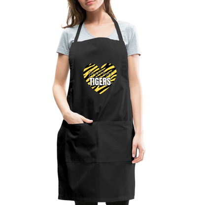 Tiger Heart Adjustable Apron - black