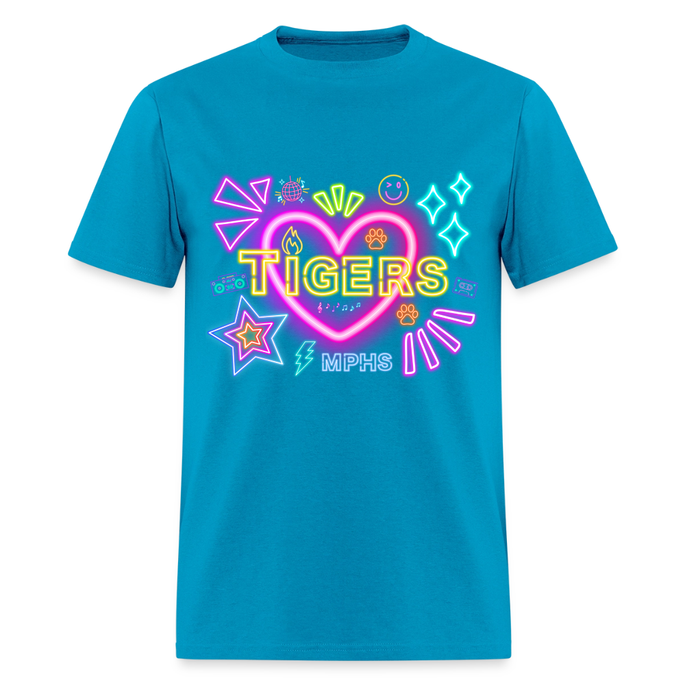 NEON Tigers MPHS T-Shirt | GILDAN 5000 - turquoise