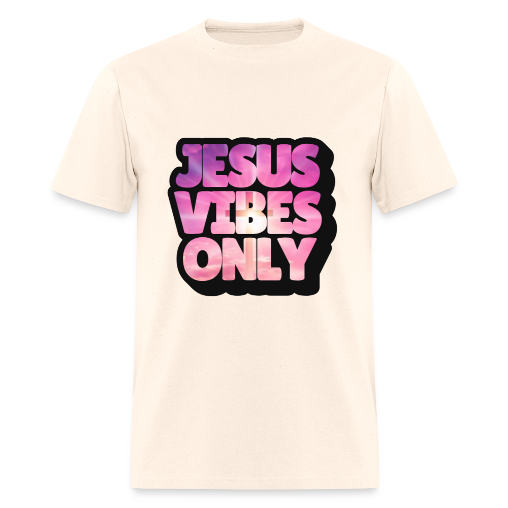 Jesus Vibes Only PINK & PURPLE Unisex Classic T-Shirt - natural