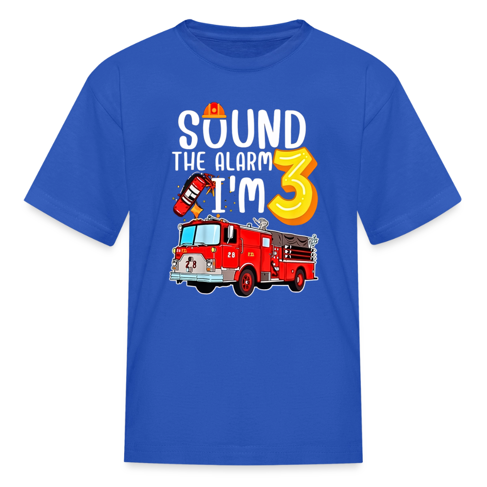 Sound the Alarm Kids' T-Shirt - royal blue