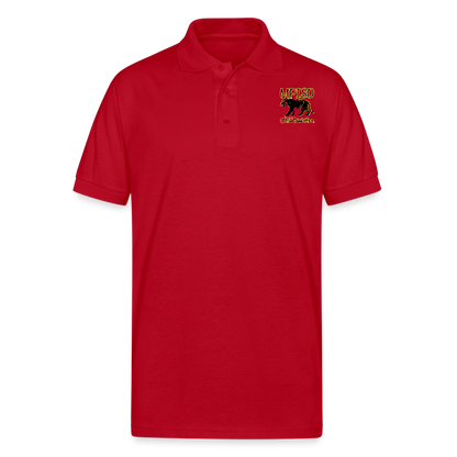MPISD  Child Nutrition Gildan Unisex 50/50 Jersey Polo - red