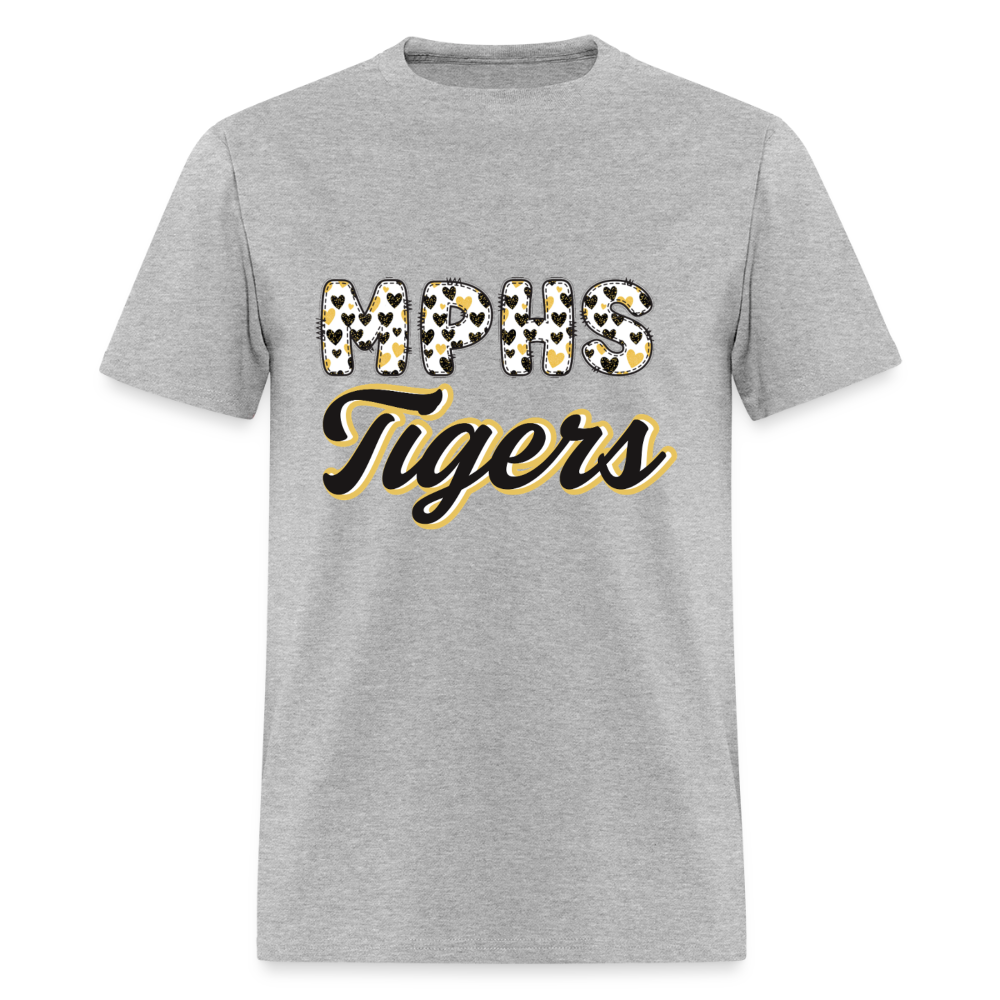 MPHS Black and Gold Love  T-Shirt | GILDAN 5000 - heather gray