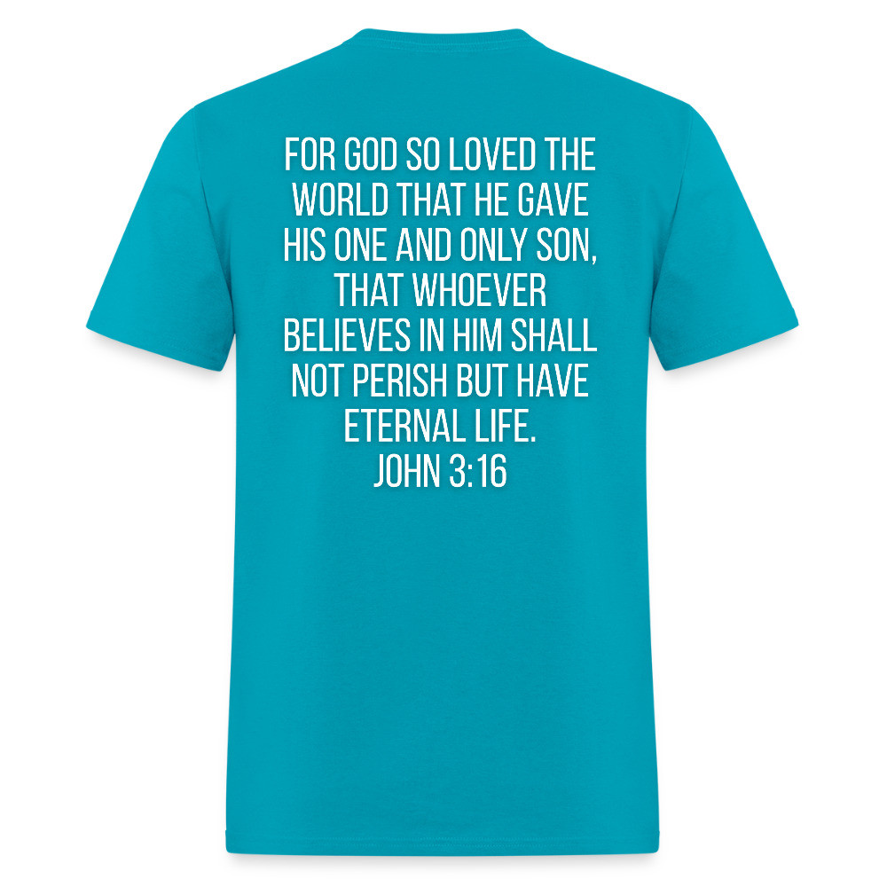 John 3:16 Classic T-Shirt - turquoise