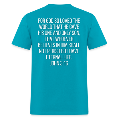 John 3:16 Classic T-Shirt - turquoise
