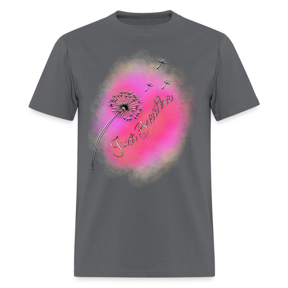 Just Breathe T-Shirt | GILDAN 5000 - charcoal