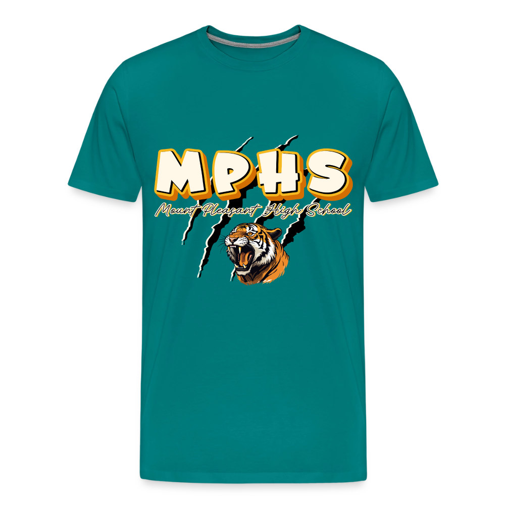 MPHS Tiger Premium Adult T-Shirt - teal