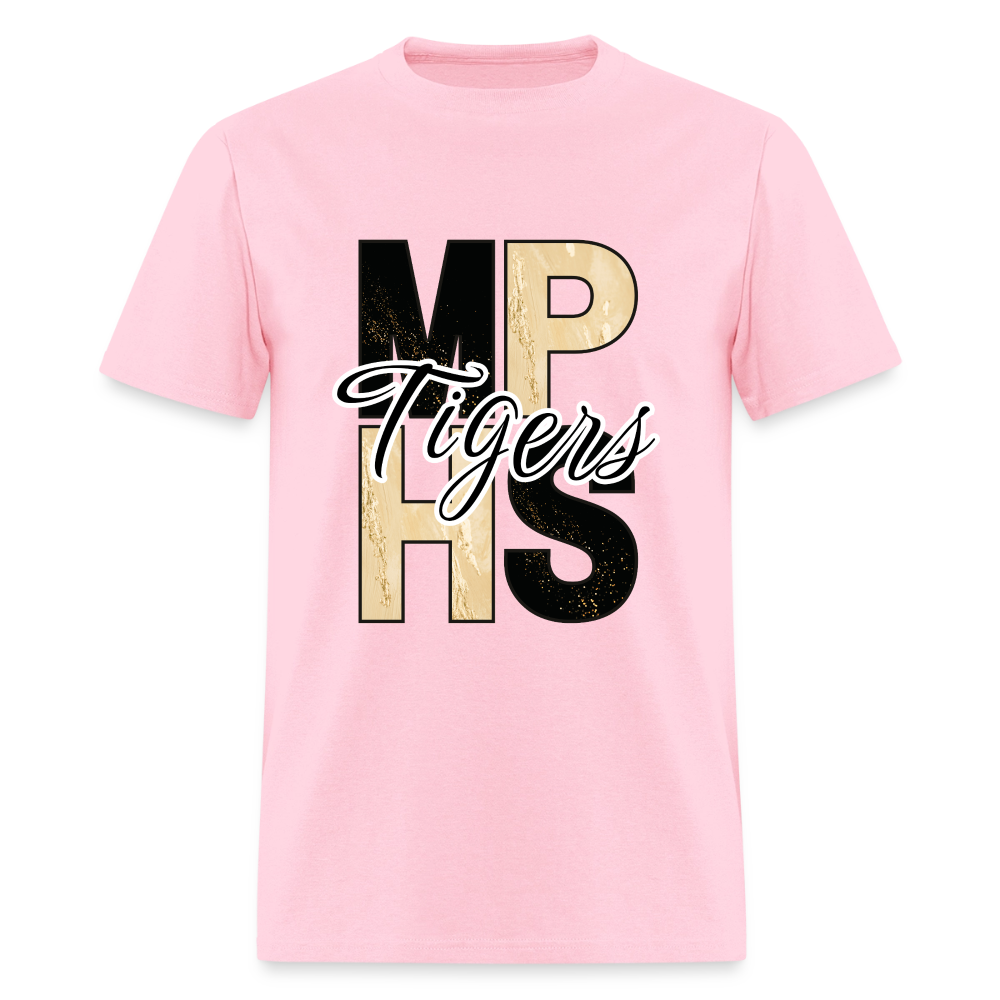 MPHS Block Black and Gold Classic T-Shirt - pink