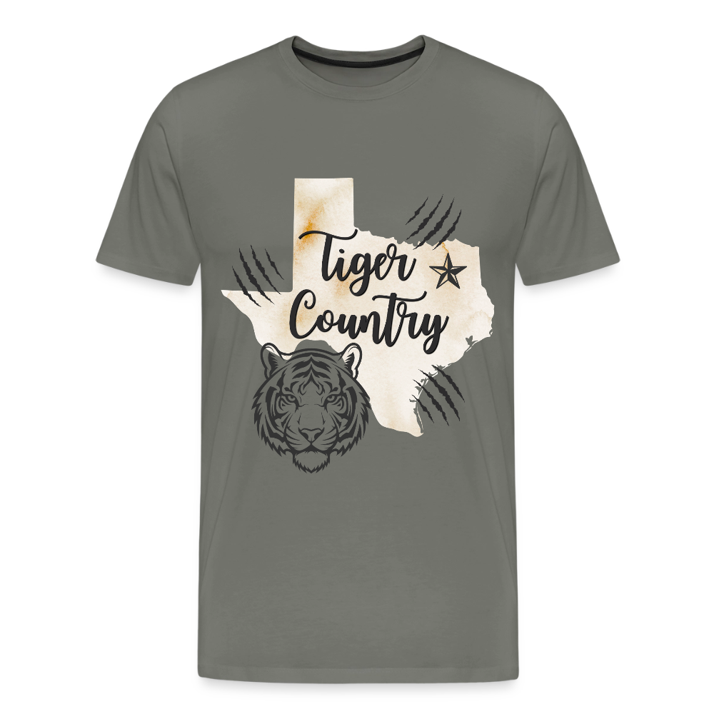 Tiger Country 2 Premium Adult T-Shirt - asphalt gray
