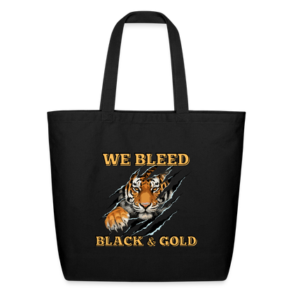 MP Tiger Bleed Black & Gold Eco-Friendly Cotton Tote - black