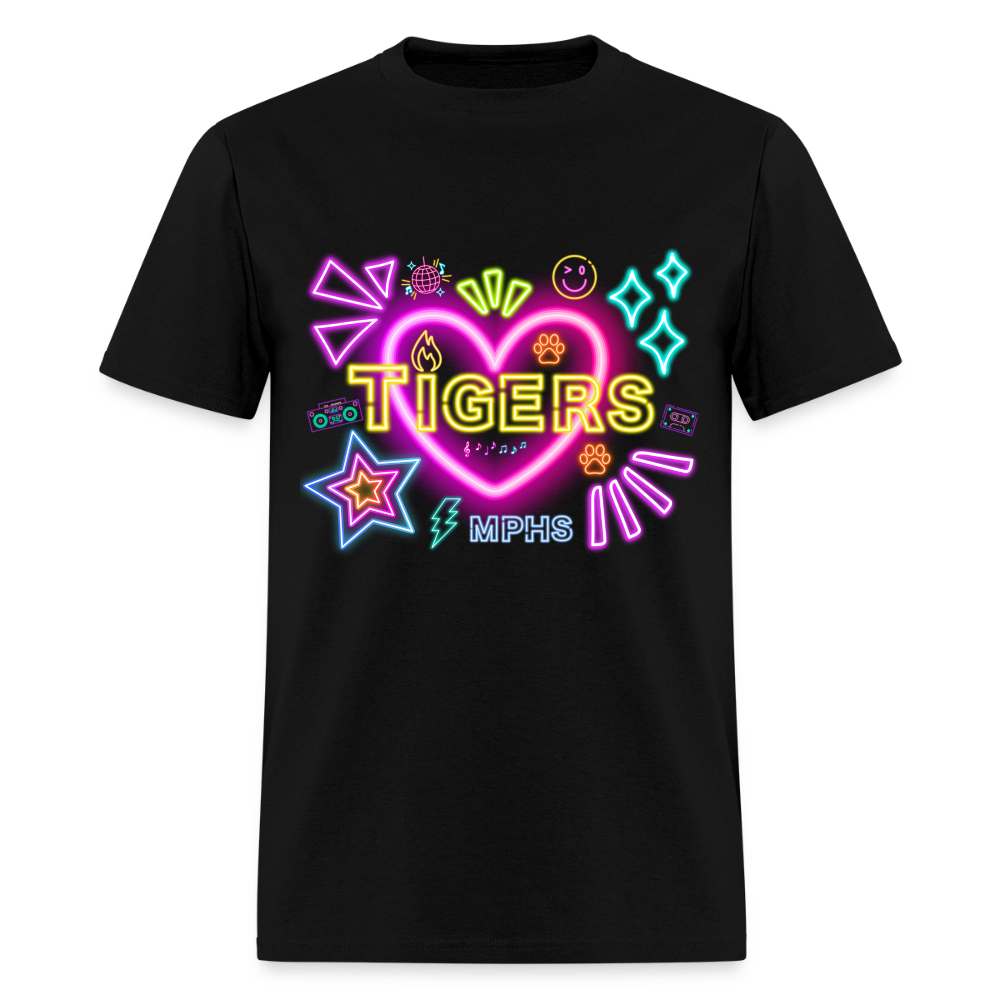 NEON Tigers MPHS T-Shirt | GILDAN 5000 - black
