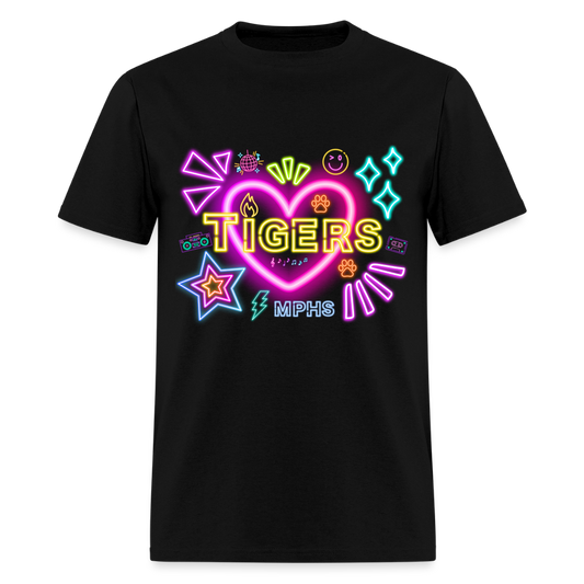 NEON Tigers MPHS T-Shirt | GILDAN 5000 - black