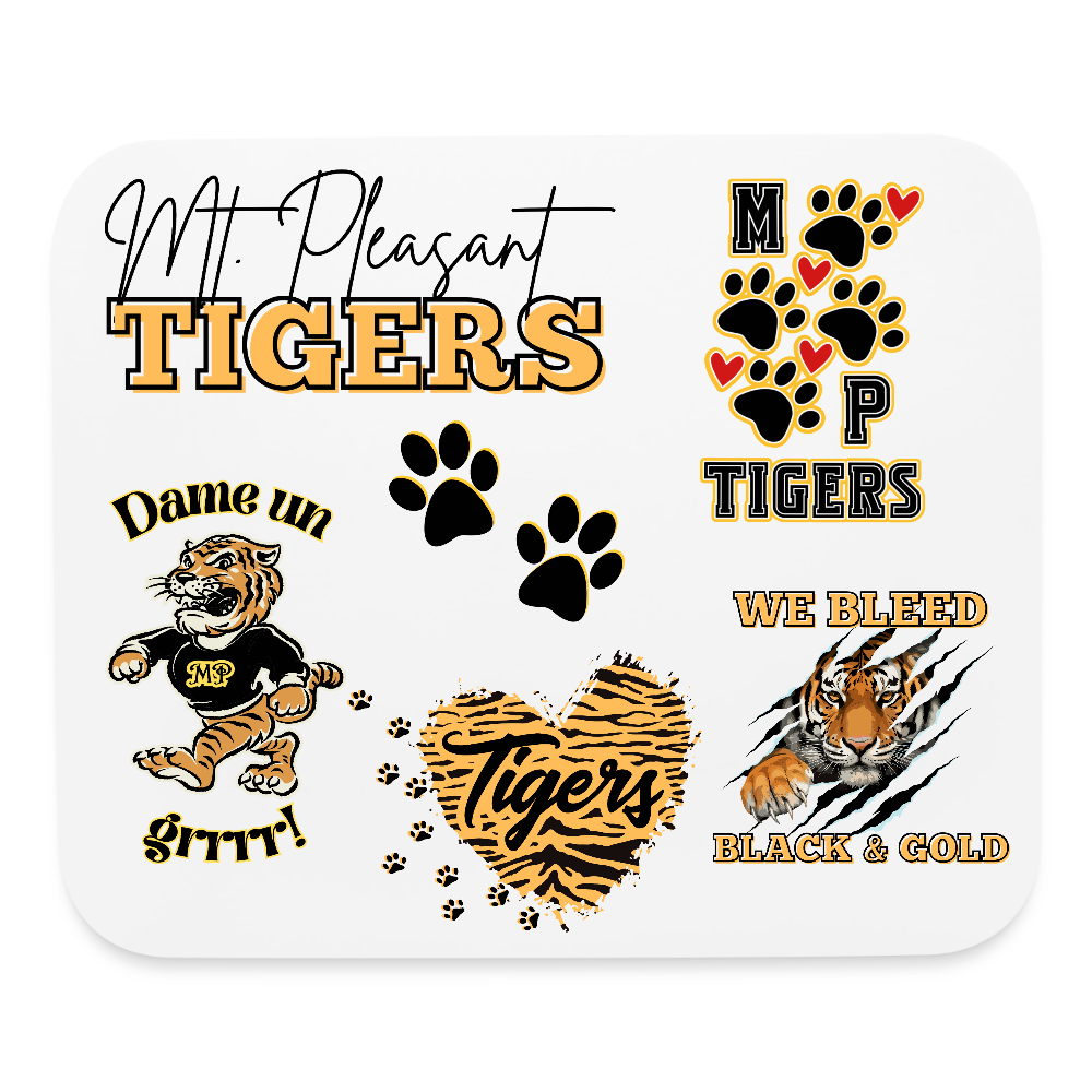 Mount Pleasant Tigers Mouse pad Horizontal - white