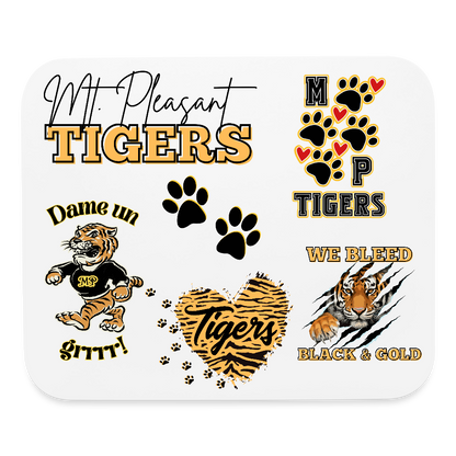 Mount Pleasant Tigers Mouse pad Horizontal - white