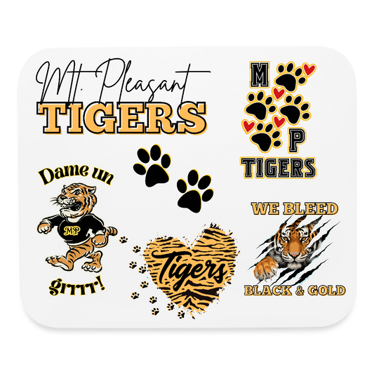 Mount Pleasant Tigers Mouse pad Horizontal - white