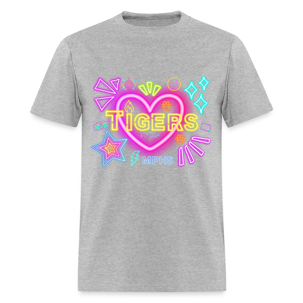 NEON Tigers MPHS T-Shirt | GILDAN 5000 - heather gray