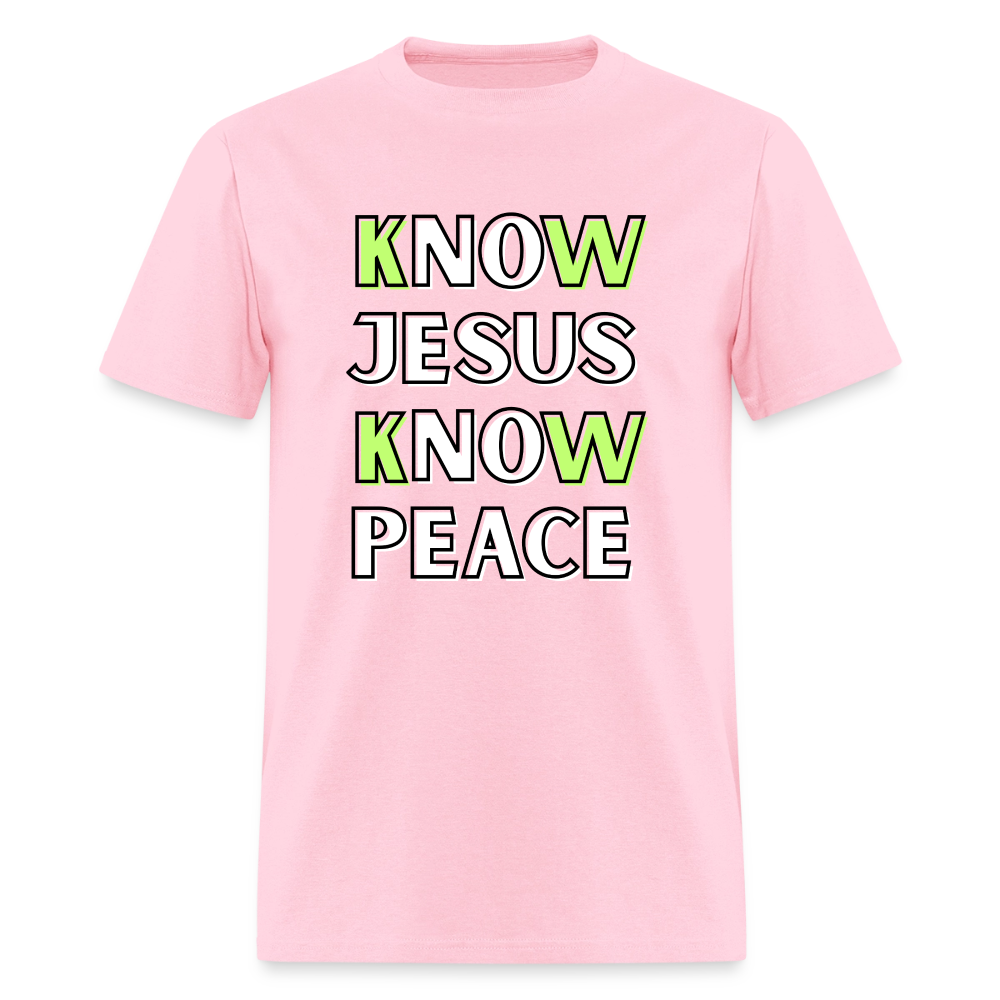 No Jesus No Peace T-Shirt | GILDAN 5000 - pink