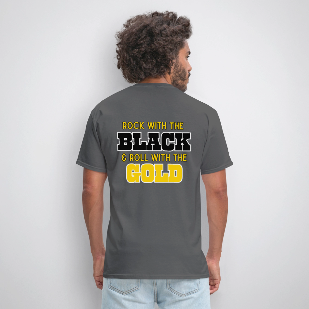 Rock & Roll Cheer T-Shirt | GILDAN 5000 - charcoal