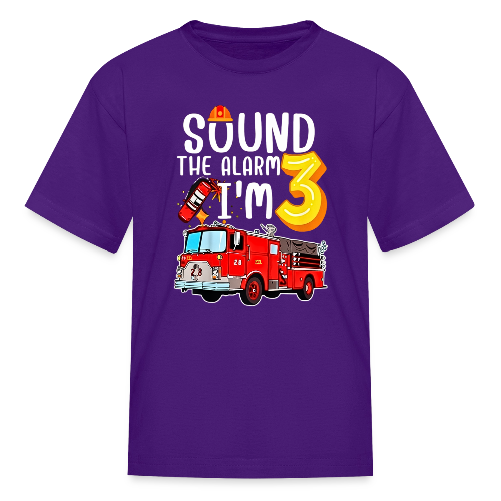 Sound the Alarm Kids' T-Shirt - purple
