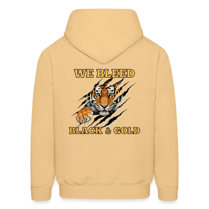 MP Bleed Black and Gold Hoodie - light gold 