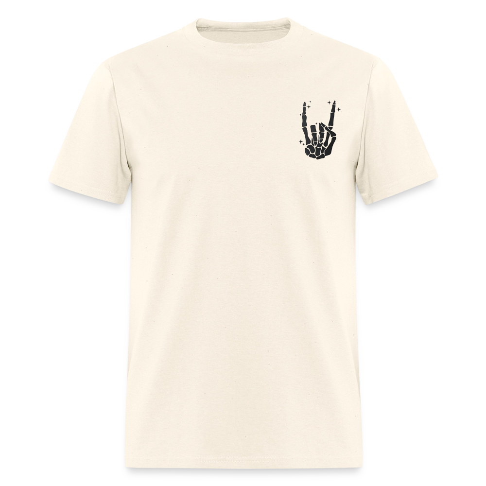 Chill the Fourth Out on Back T-Shirt | GILDAN 5000 - sweet cream heather