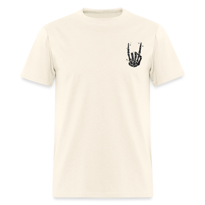 Chill the Fourth Out on Back T-Shirt | GILDAN 5000 - sweet cream heather