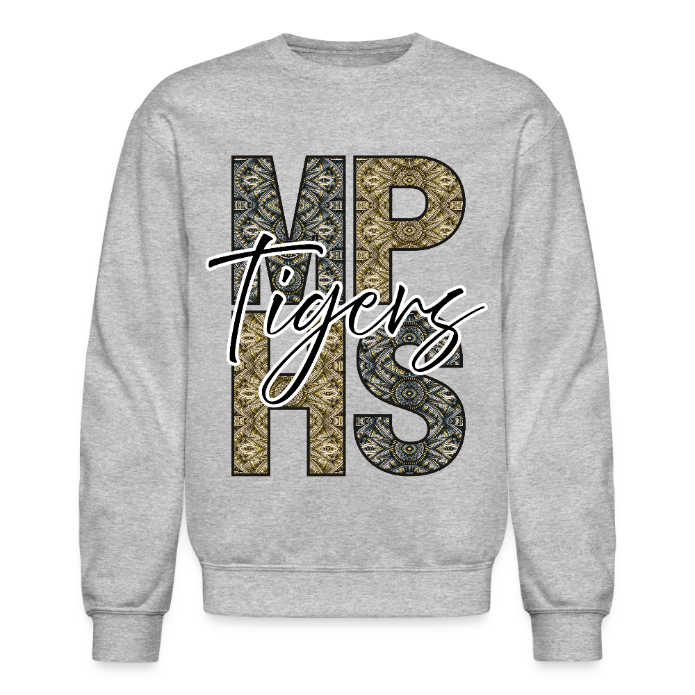 MPHS Tigers Tribal Crewneck Sweatshirt - heather gray