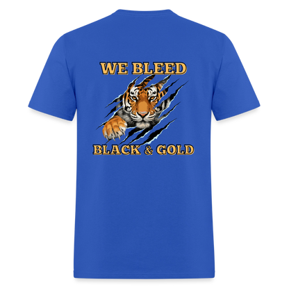 MP Bleed Black and Gold T-Shirt | GILDAN 5000 - royal blue