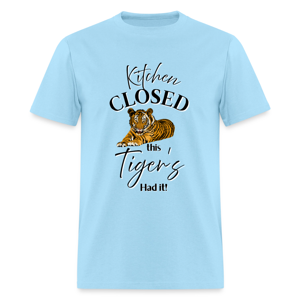 Kitchen Closed Tiger T-Shirt | GILDAN 5000 - powder blue