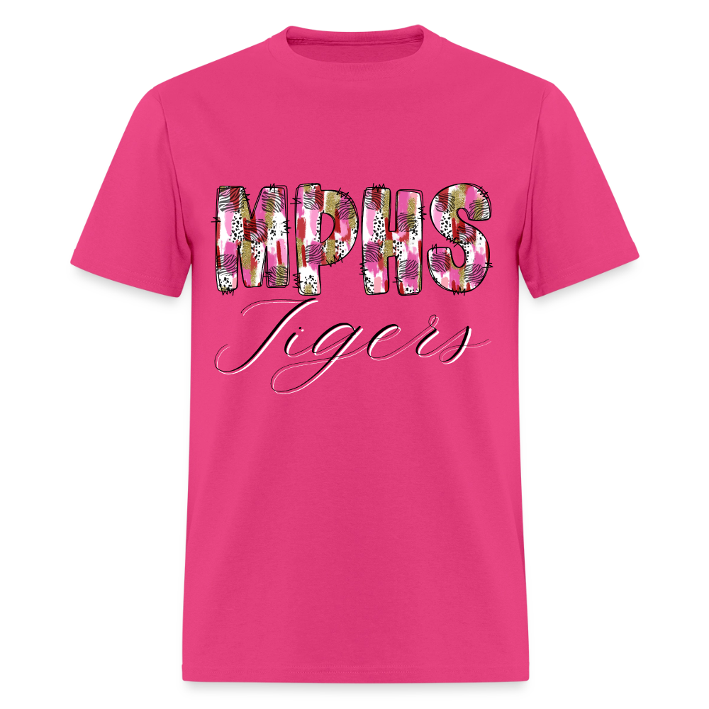 MPSH Tigers Patchwork T-Shirt | GILDAN 5000 - fuchsia