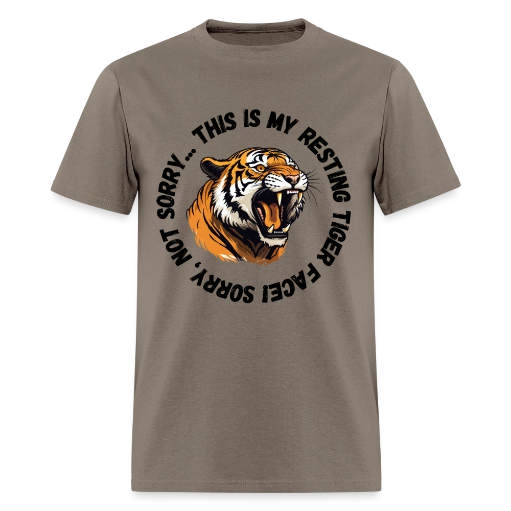 Resting Tiger Face 2 T-Shirt | GILDAN 5000 - safari