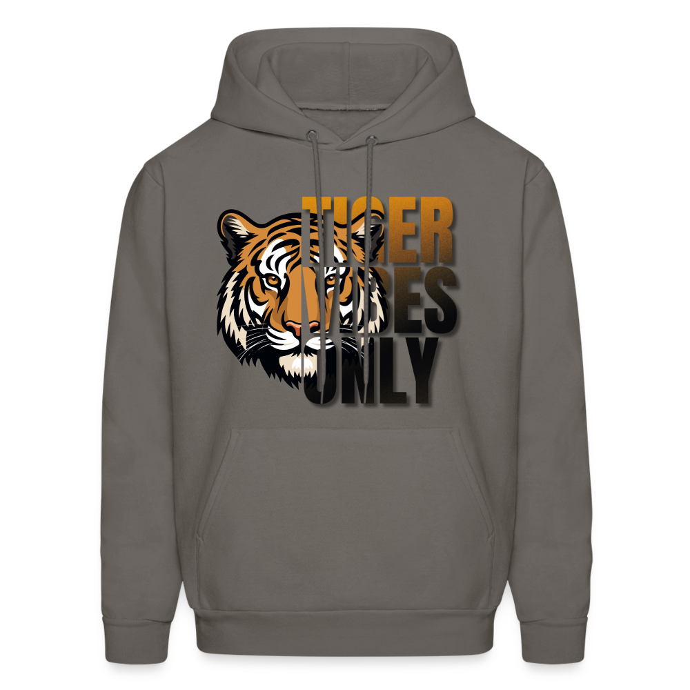 Tiger Vibes Only Adult Hoodie - asphalt gray