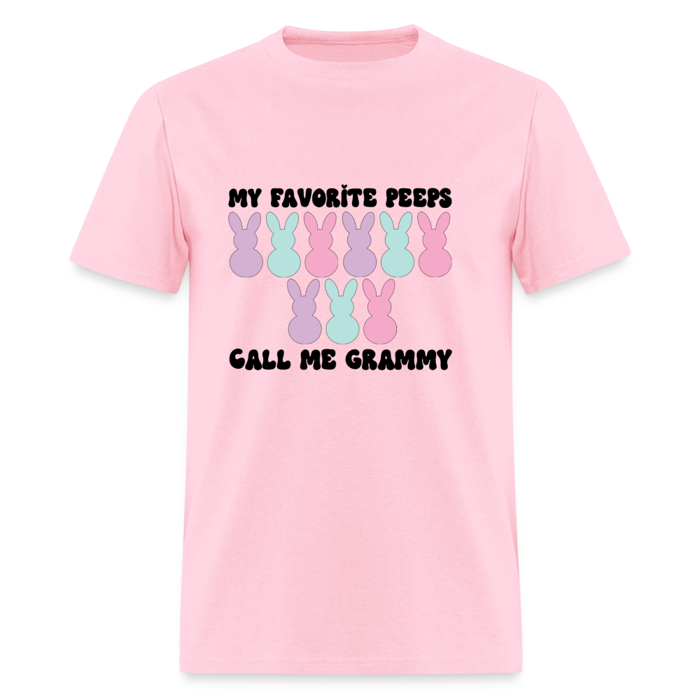My Favorite Peeps Call Me Grammy T-Shirt | GILDAN 5000 - pink