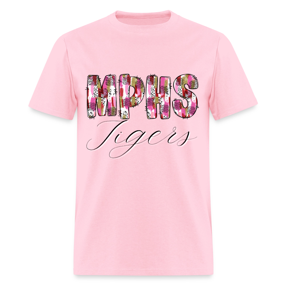 MPSH Tigers Patchwork T-Shirt | GILDAN 5000 - pink