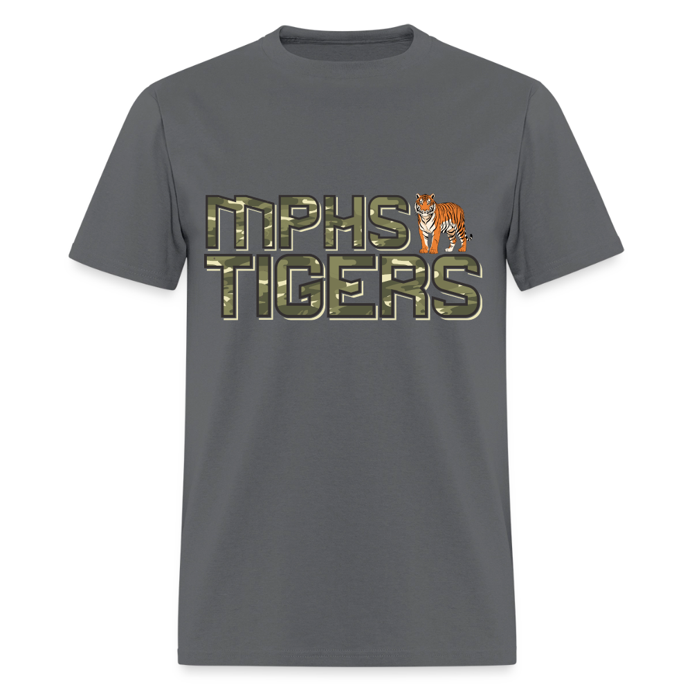 CAMO MPHS Tigers T-Shirt | GILDAN 5000 - charcoal